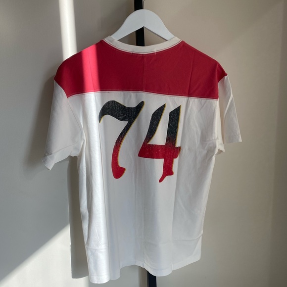 Dream On Varsity Tee in Vintage White - Picture 6 of 8